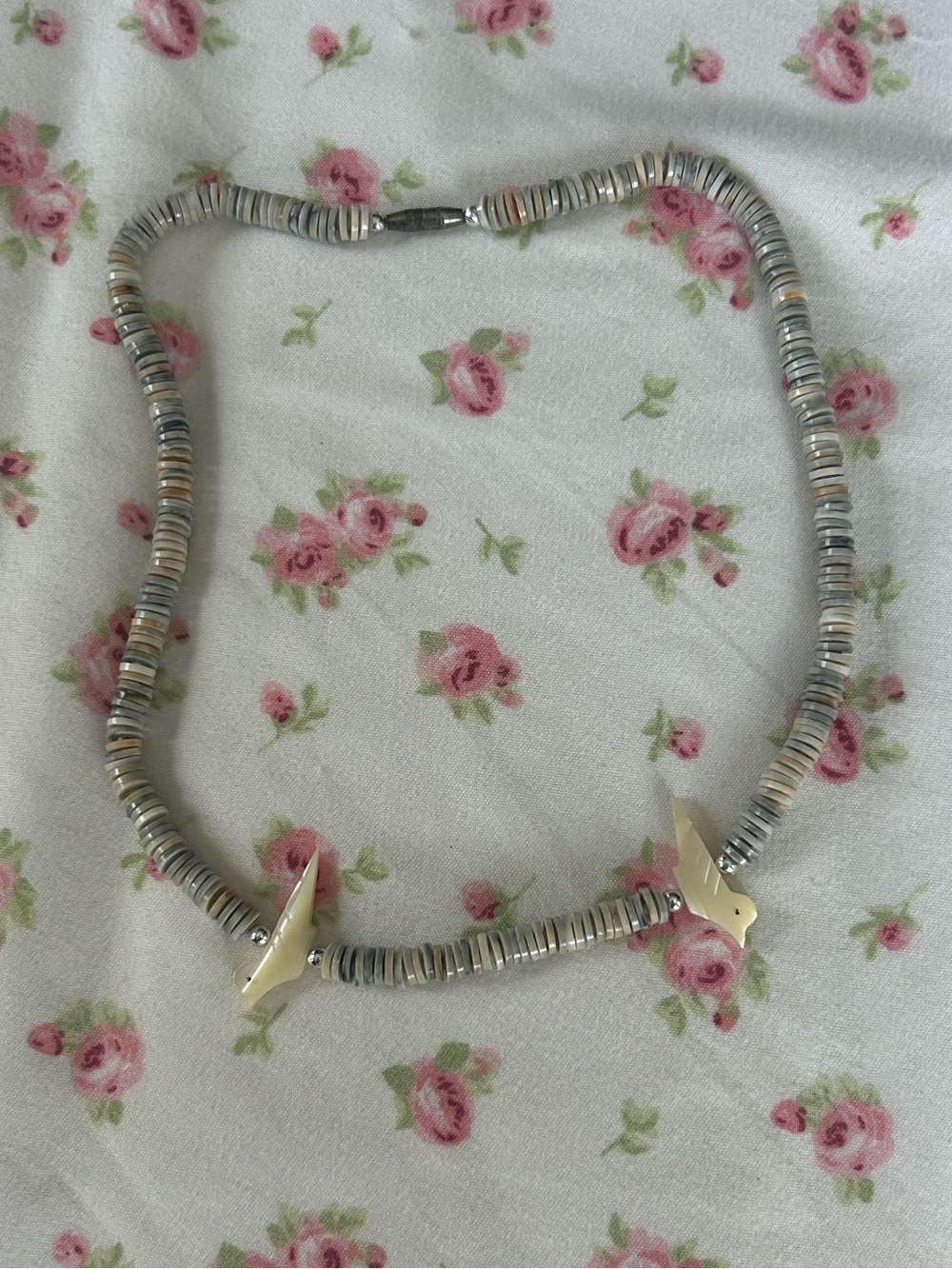 Beaded Women’s Necklace with Bird Accents